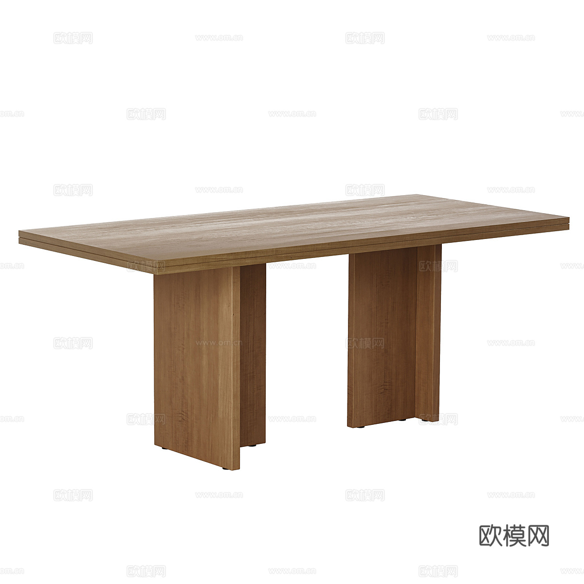 现代意式餐桌椅组合3d模型