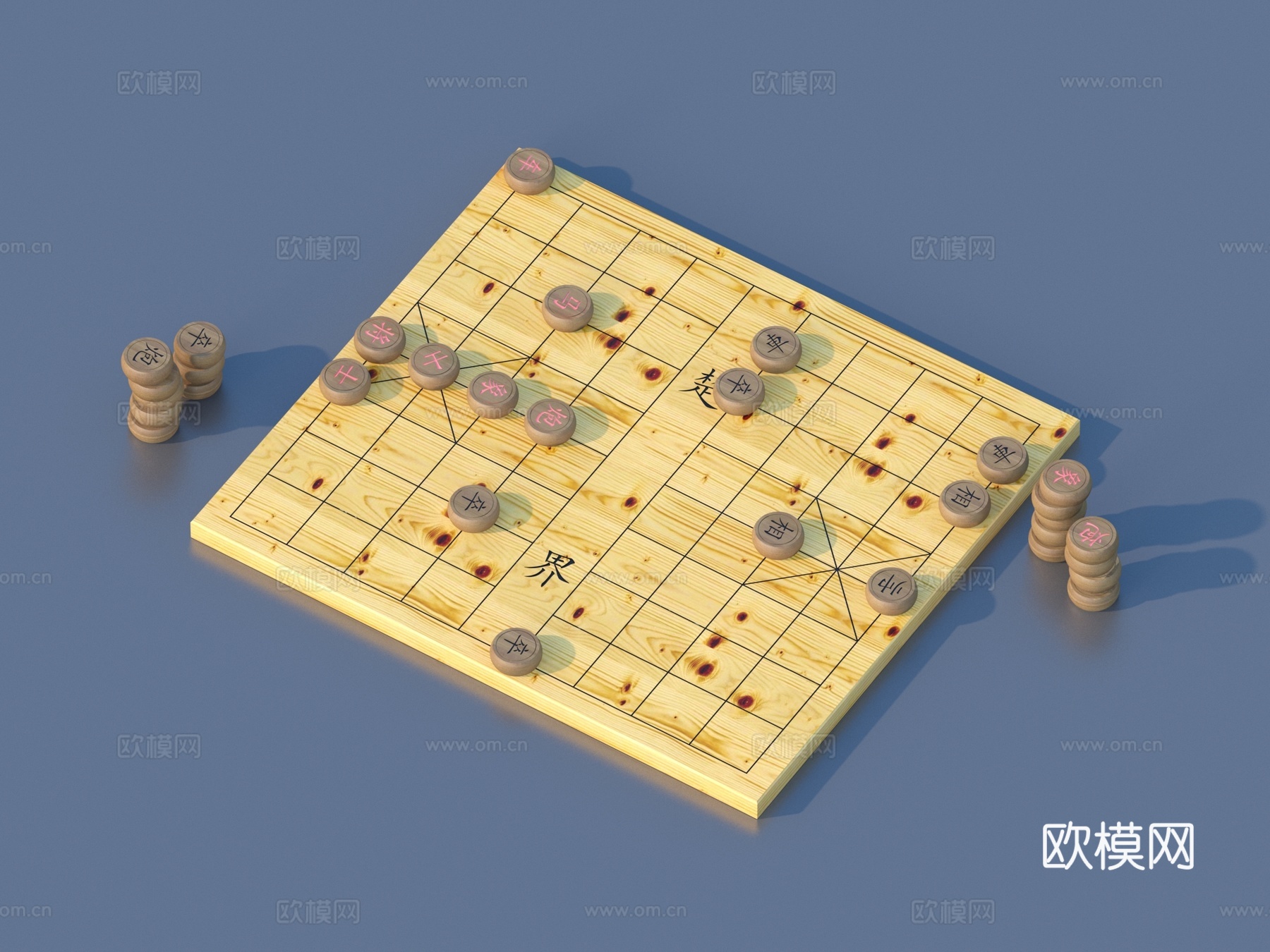 中国象棋 棋牌娱乐 棋盘su模型