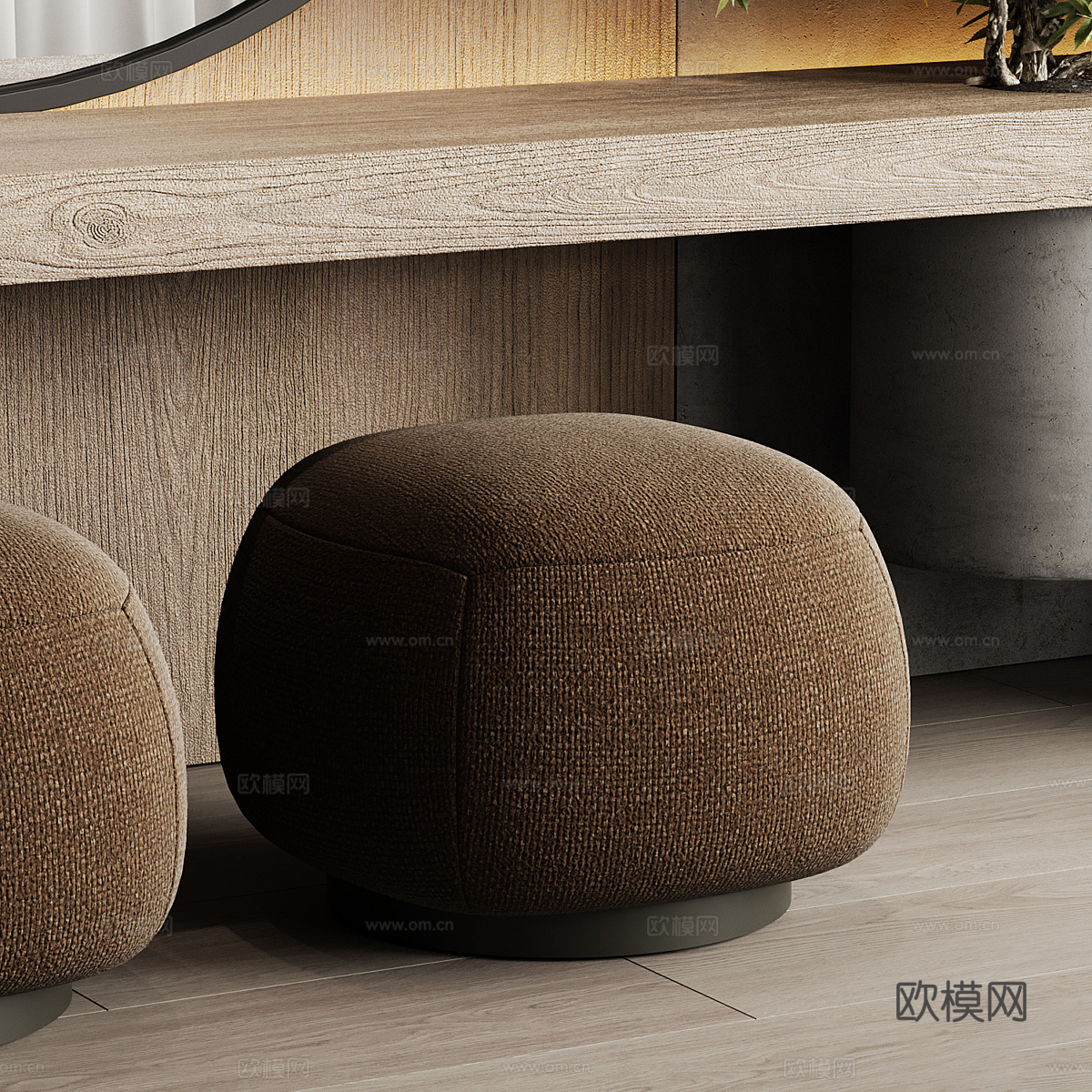 新中式衣柜梳妆台3d模型