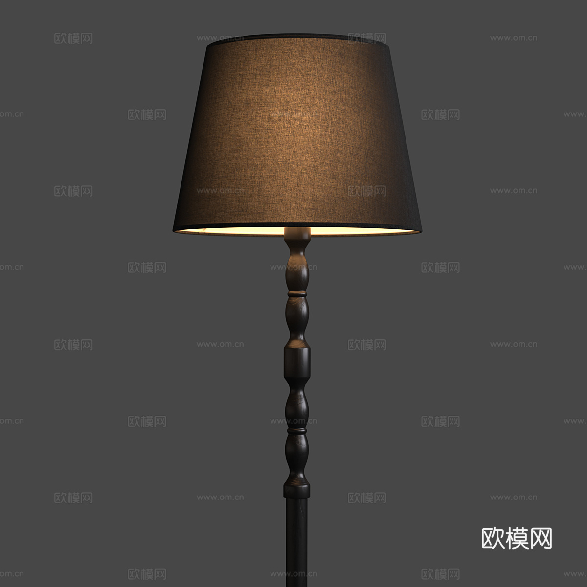 现代意式落地灯3d模型