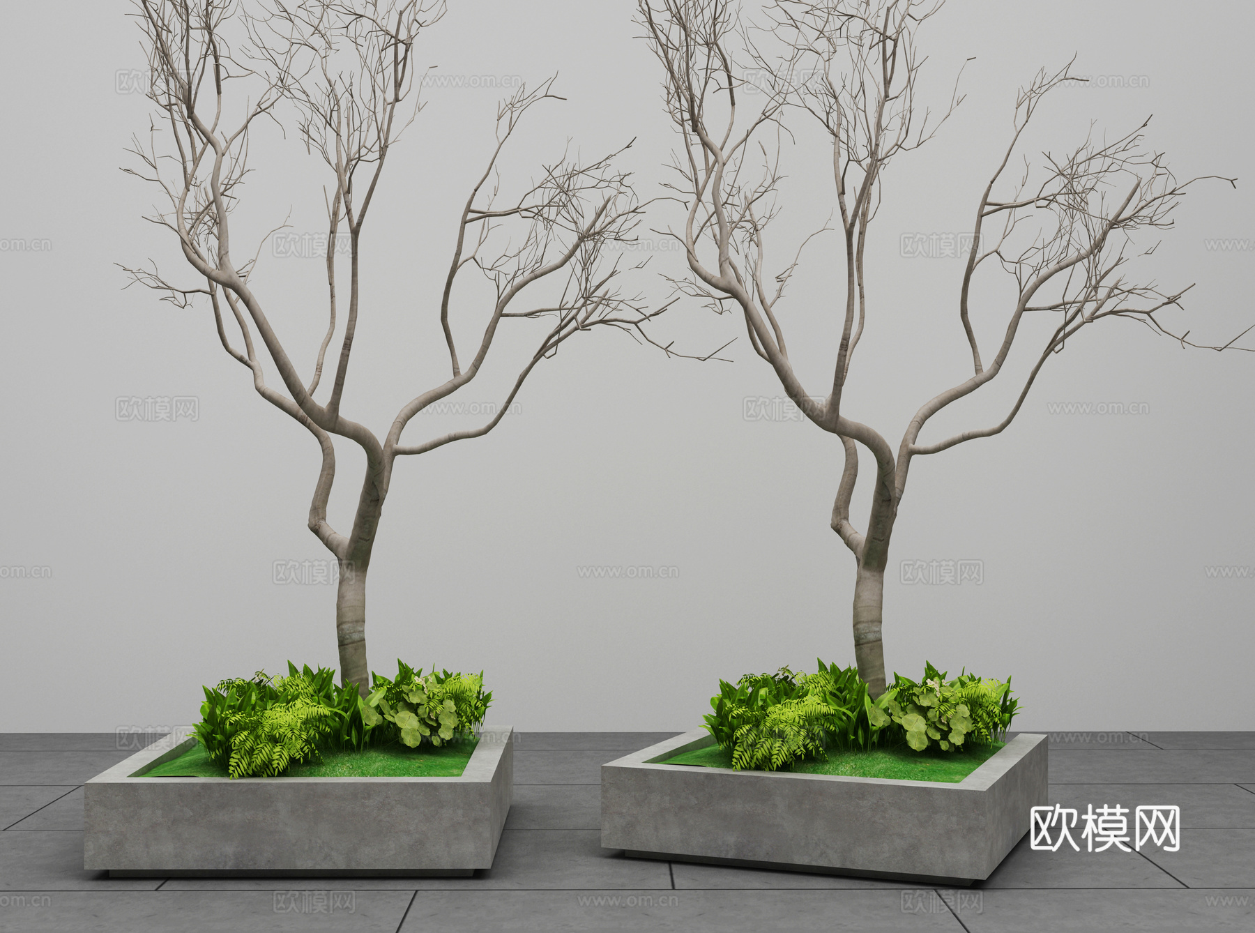 庭院景观树组合3d模型
