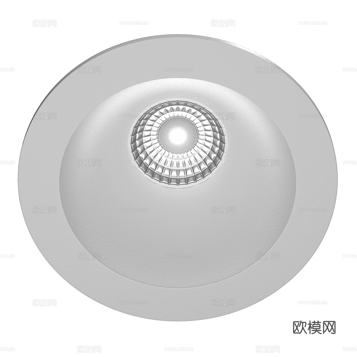 现代极简无边框内嵌筒灯3d模型