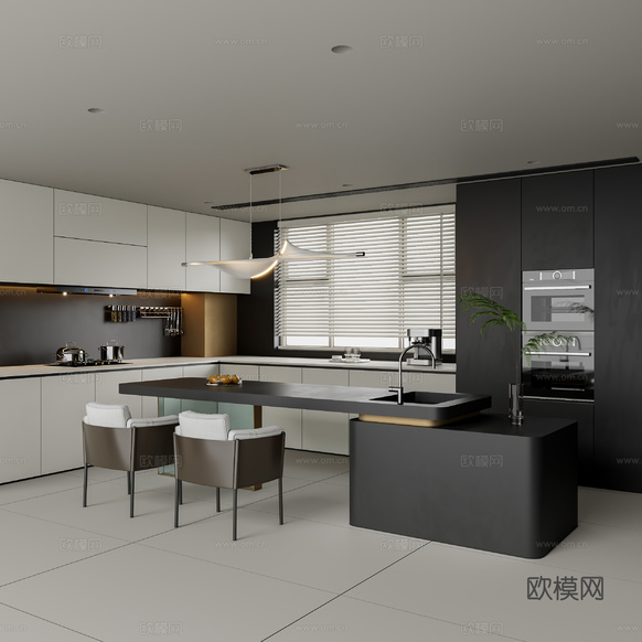 現(xiàn)代餐廳3d模型下載