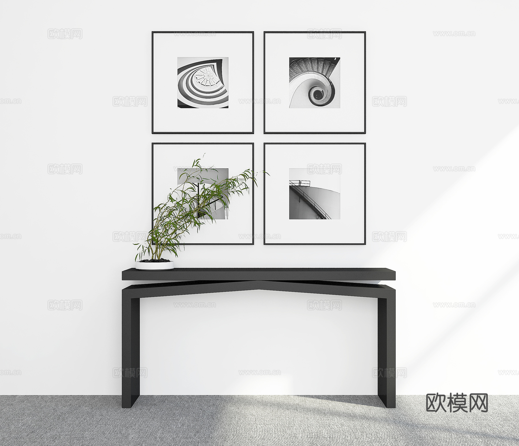 现代装饰画3d模型