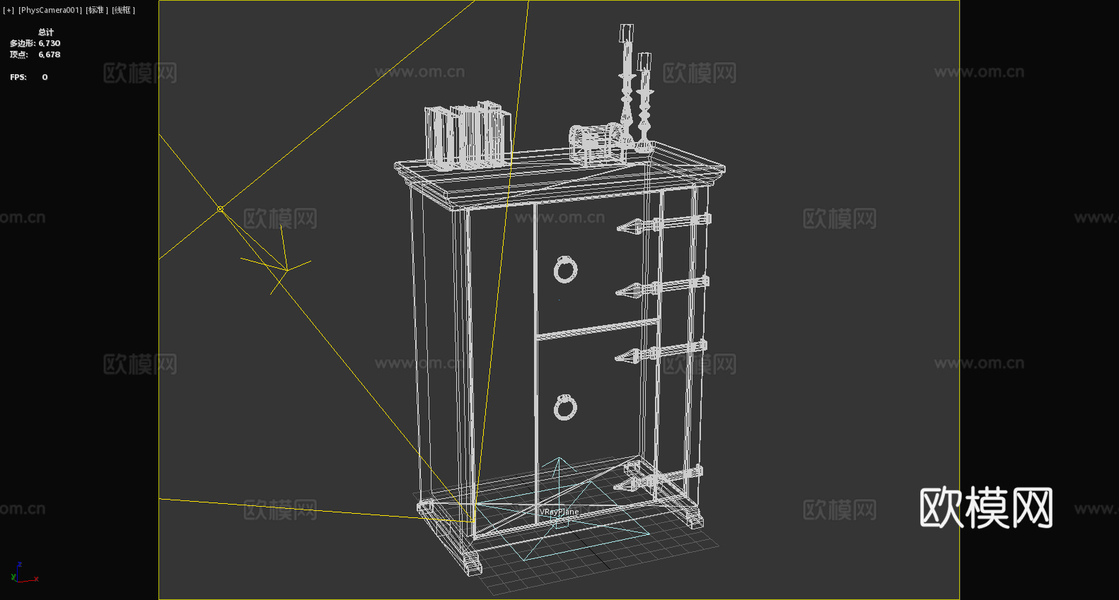 柜子 木柜 储物柜 置物柜 矮柜3d模型
