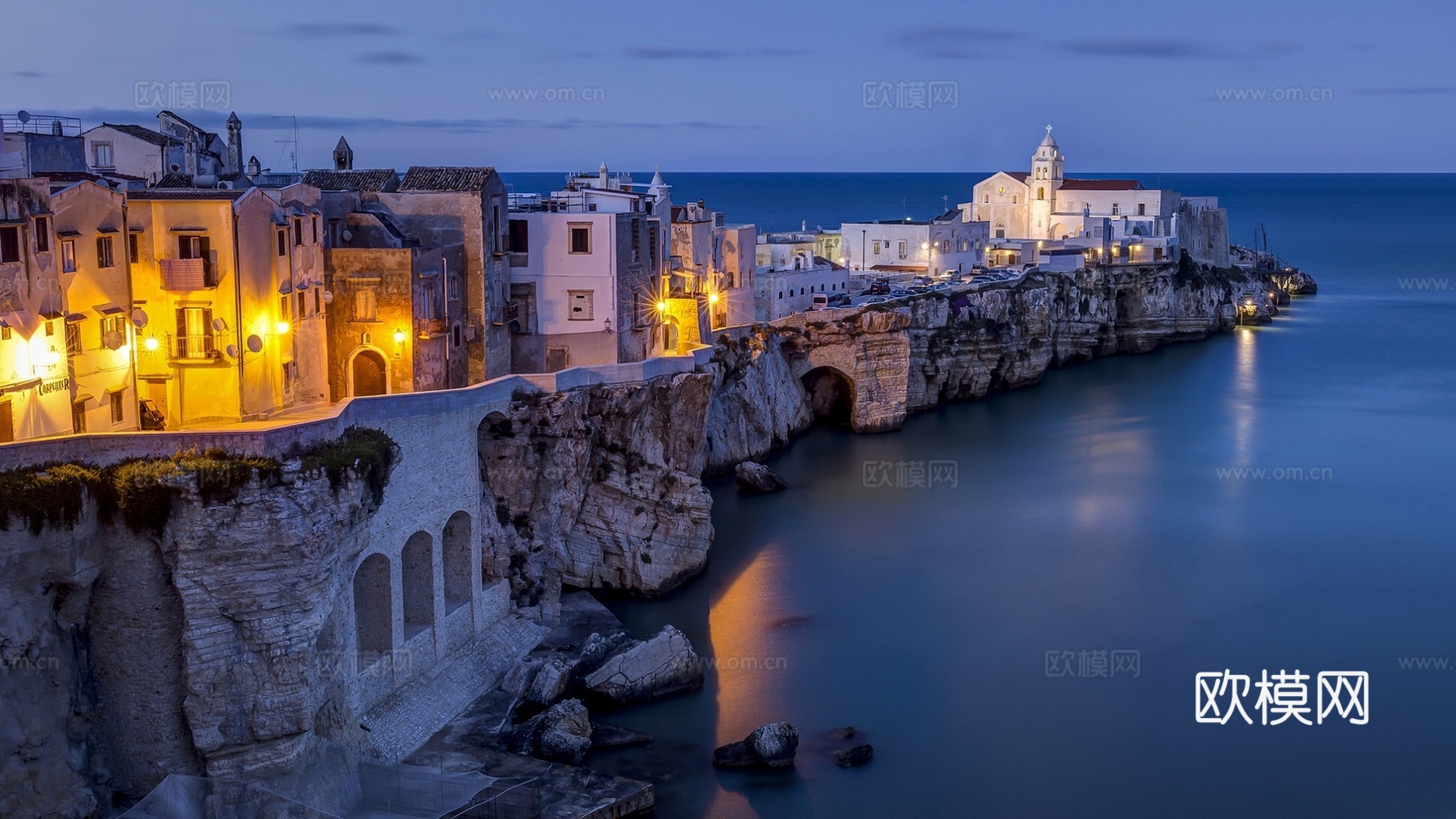 建筑海岸风景