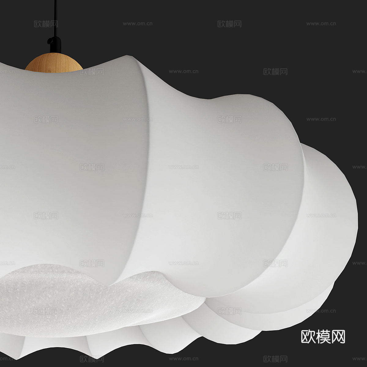 日式灯笼吊灯3d模型