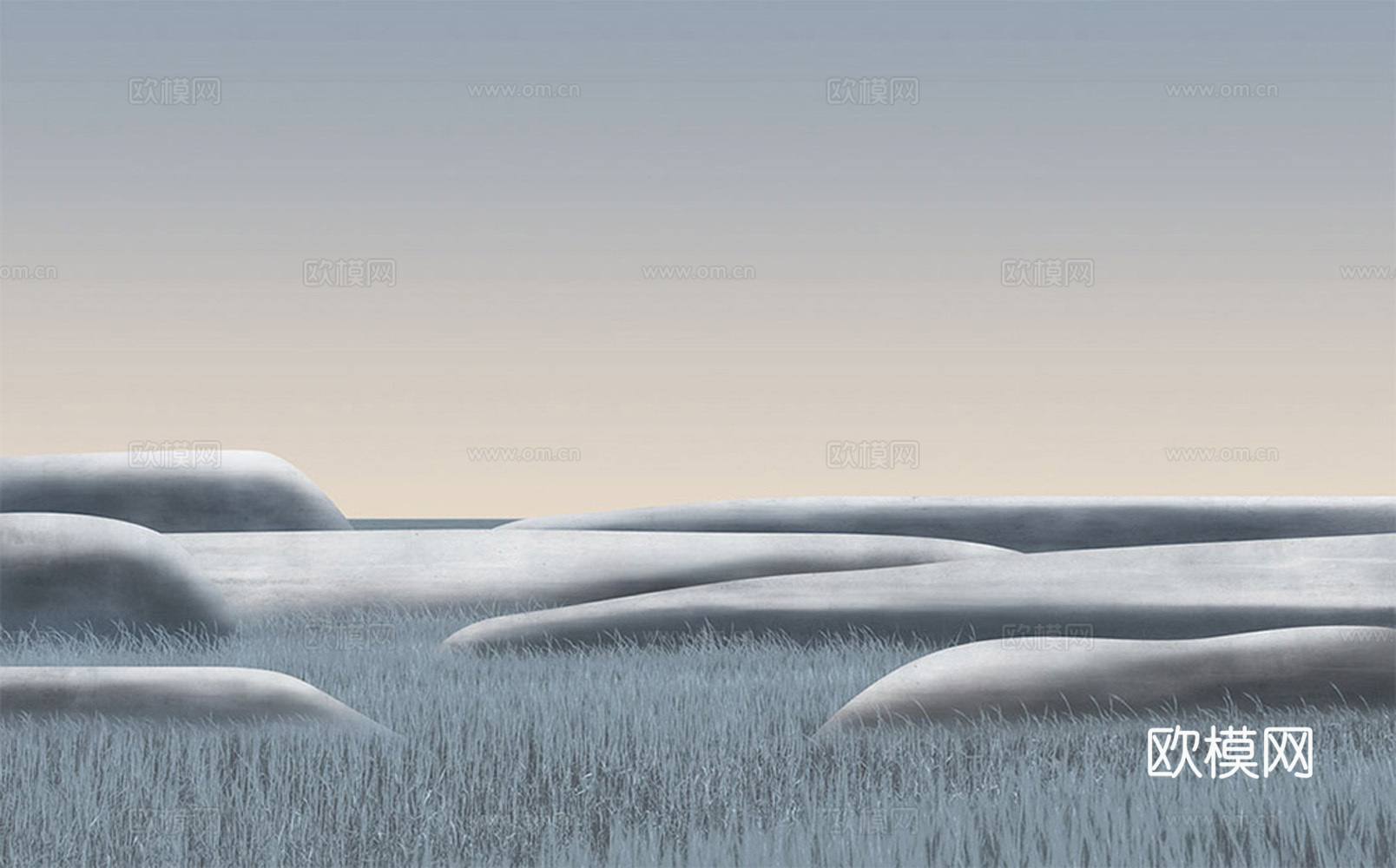 现代风景壁画