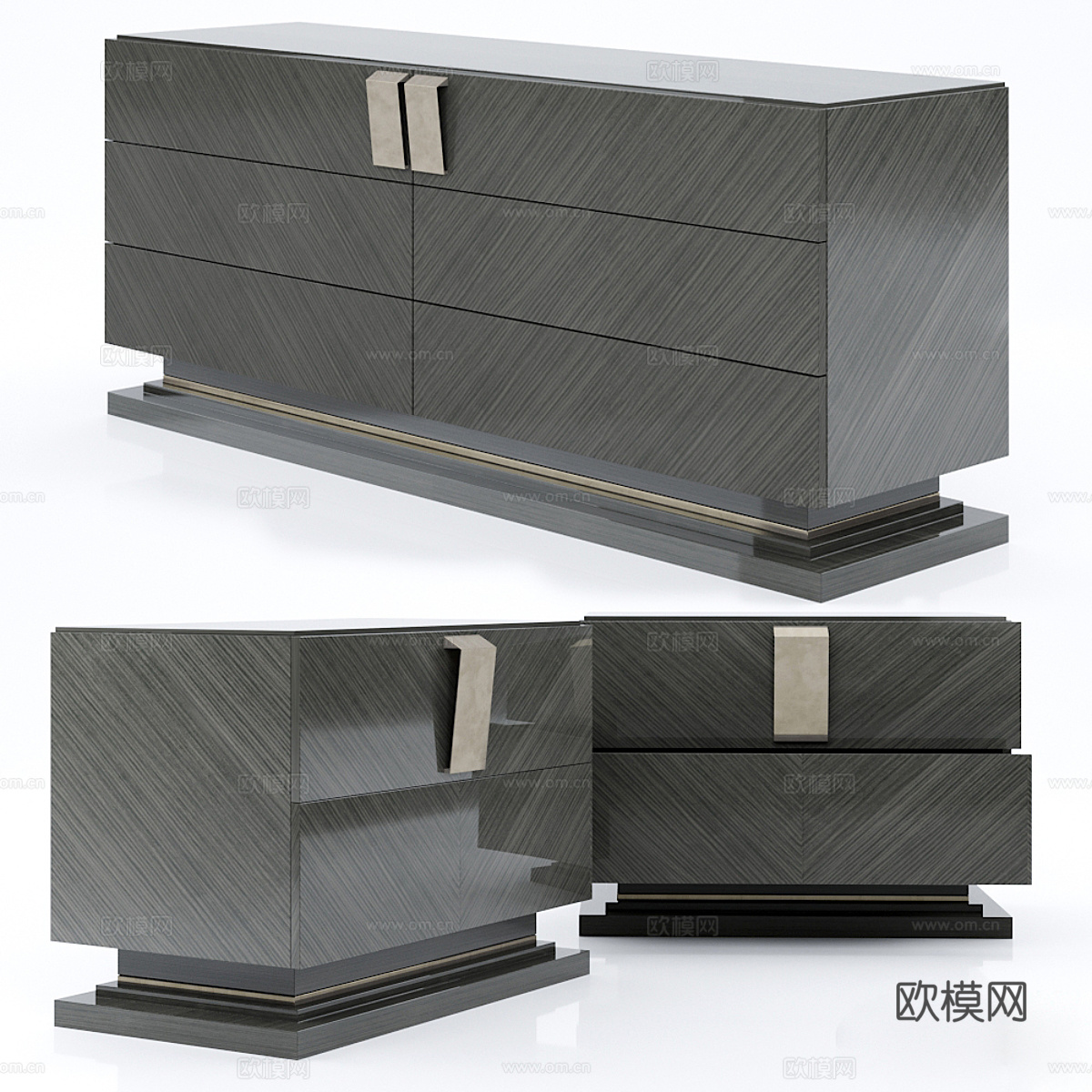 边柜 床头柜3d模型