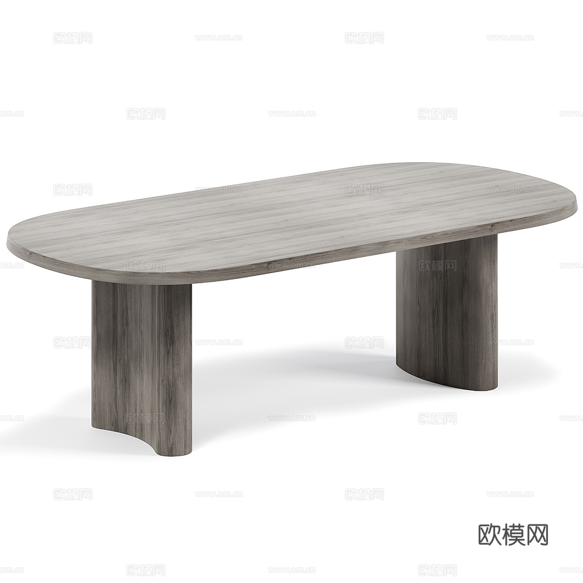 现代意式极简餐桌椅组合3d模型