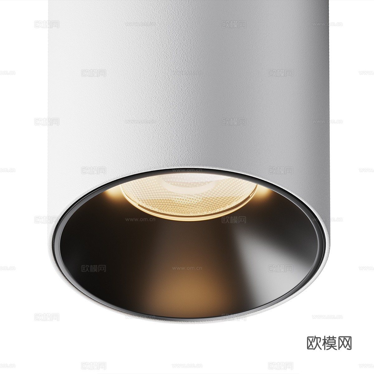 现代意式极简明装射灯3d模型