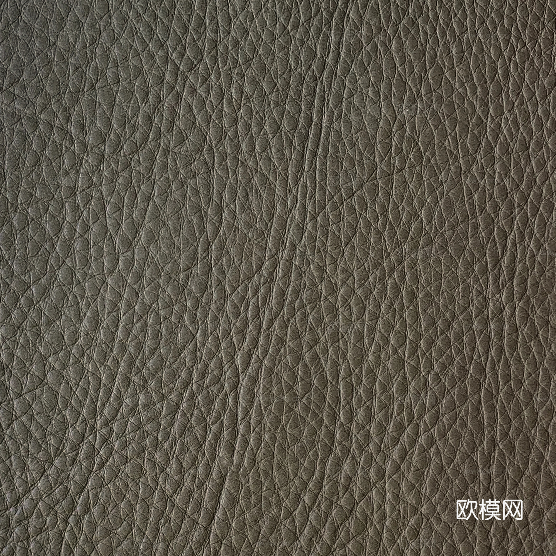 棕色粗纹皮革