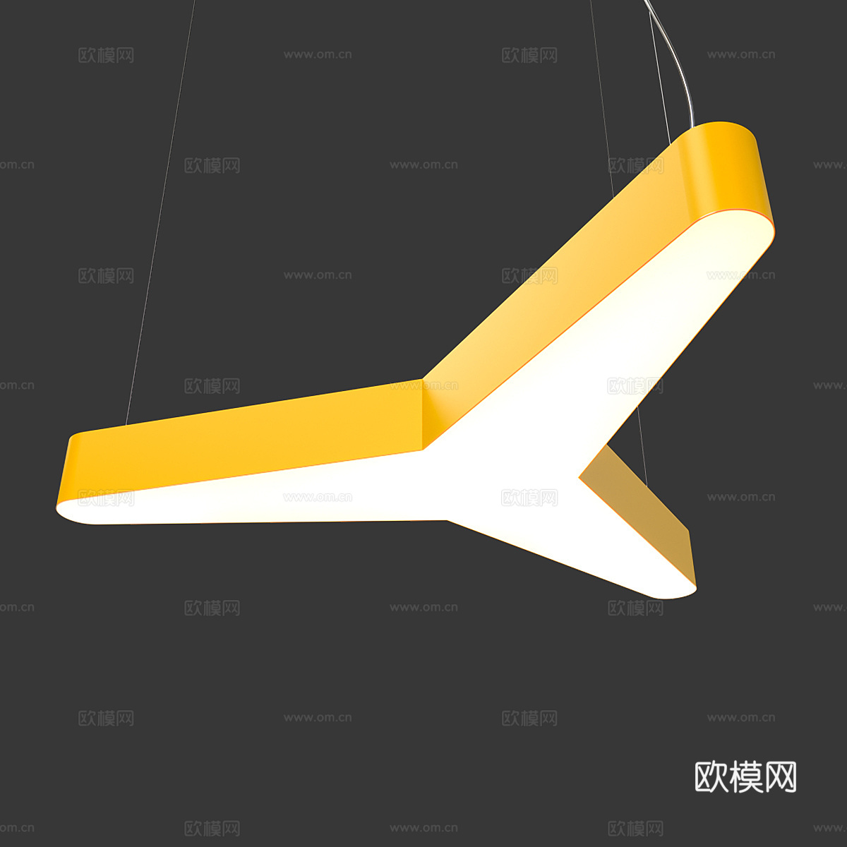 现代儿童房吊灯3d模型