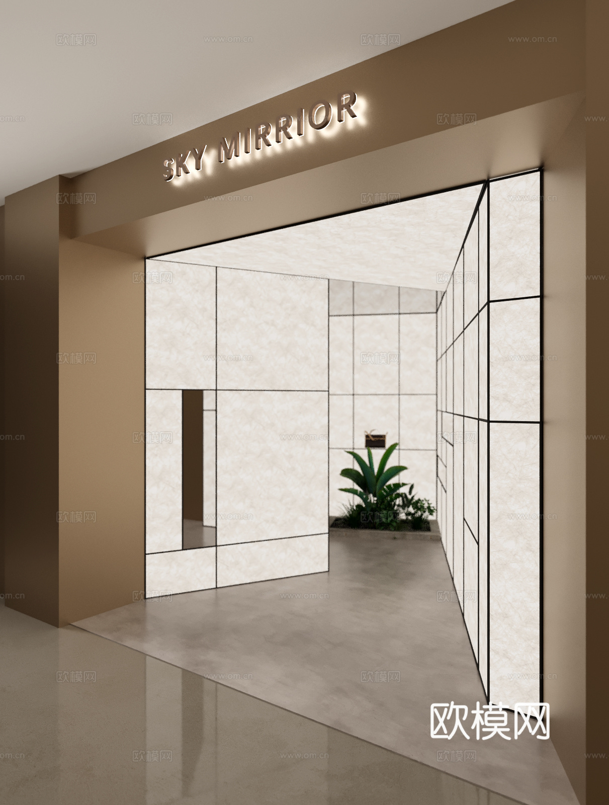 现代珠宝店3d模型