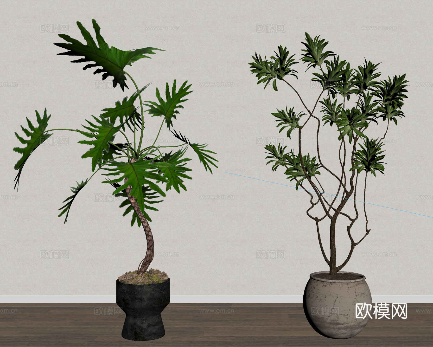 盆景 盆栽 绿植 植物su模型
