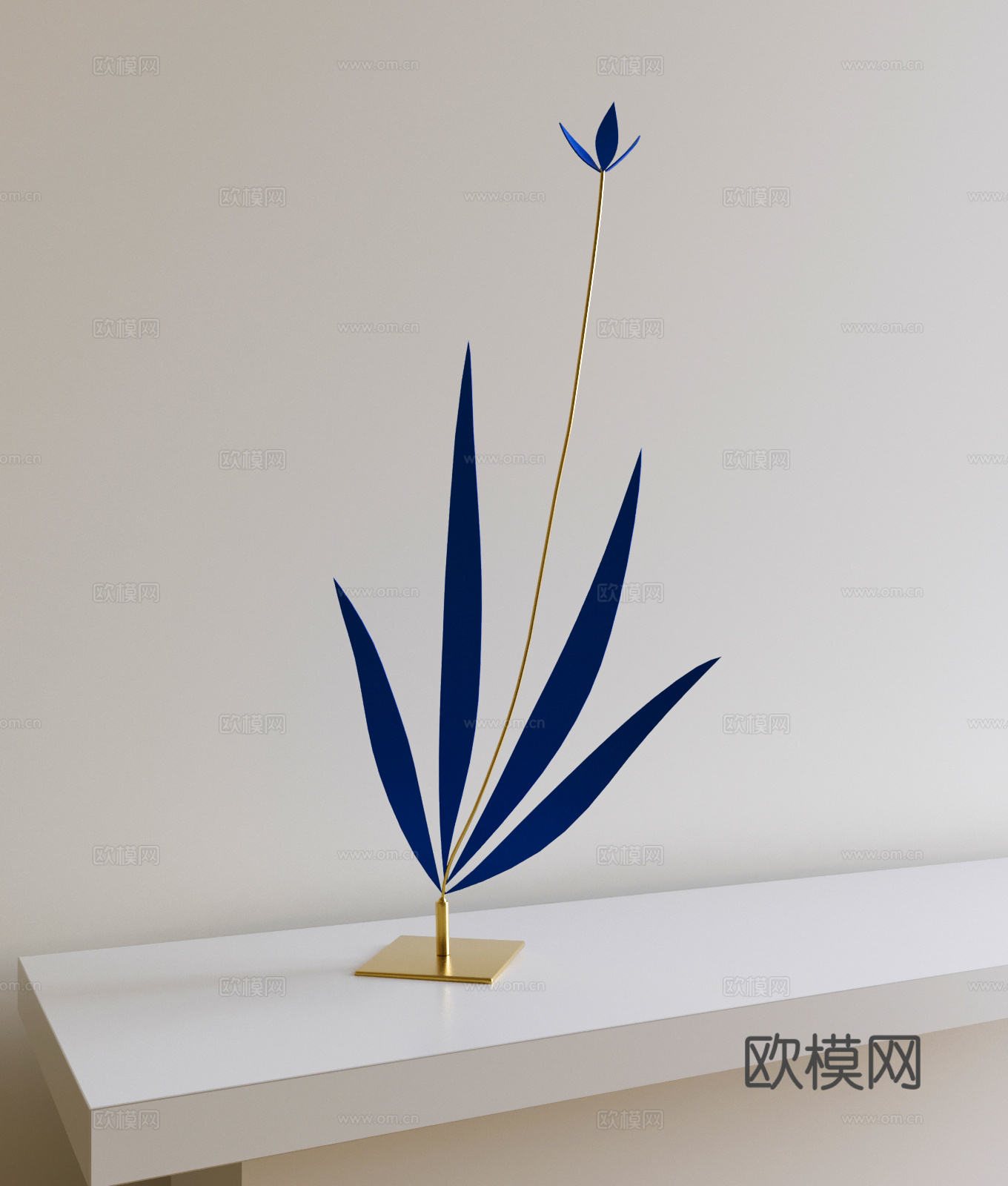 现代饰品摆件装置su模型