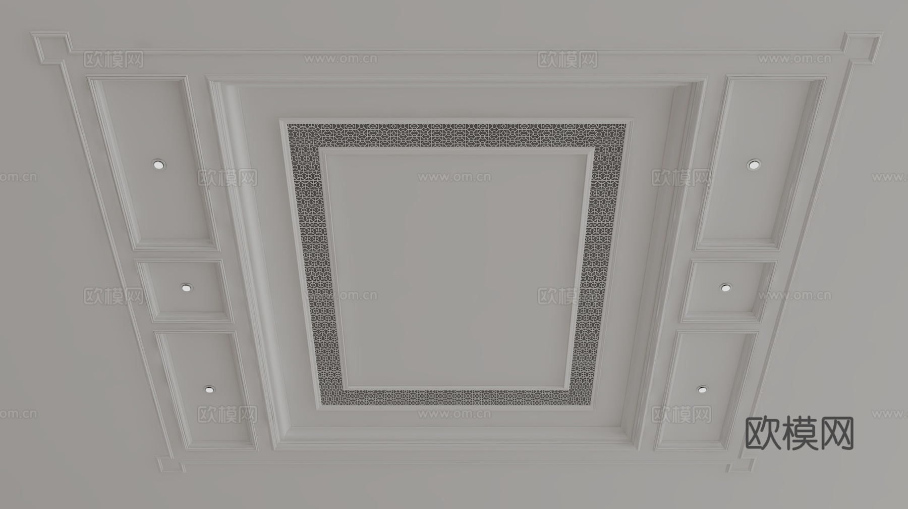 欧式天花吊顶3d模型