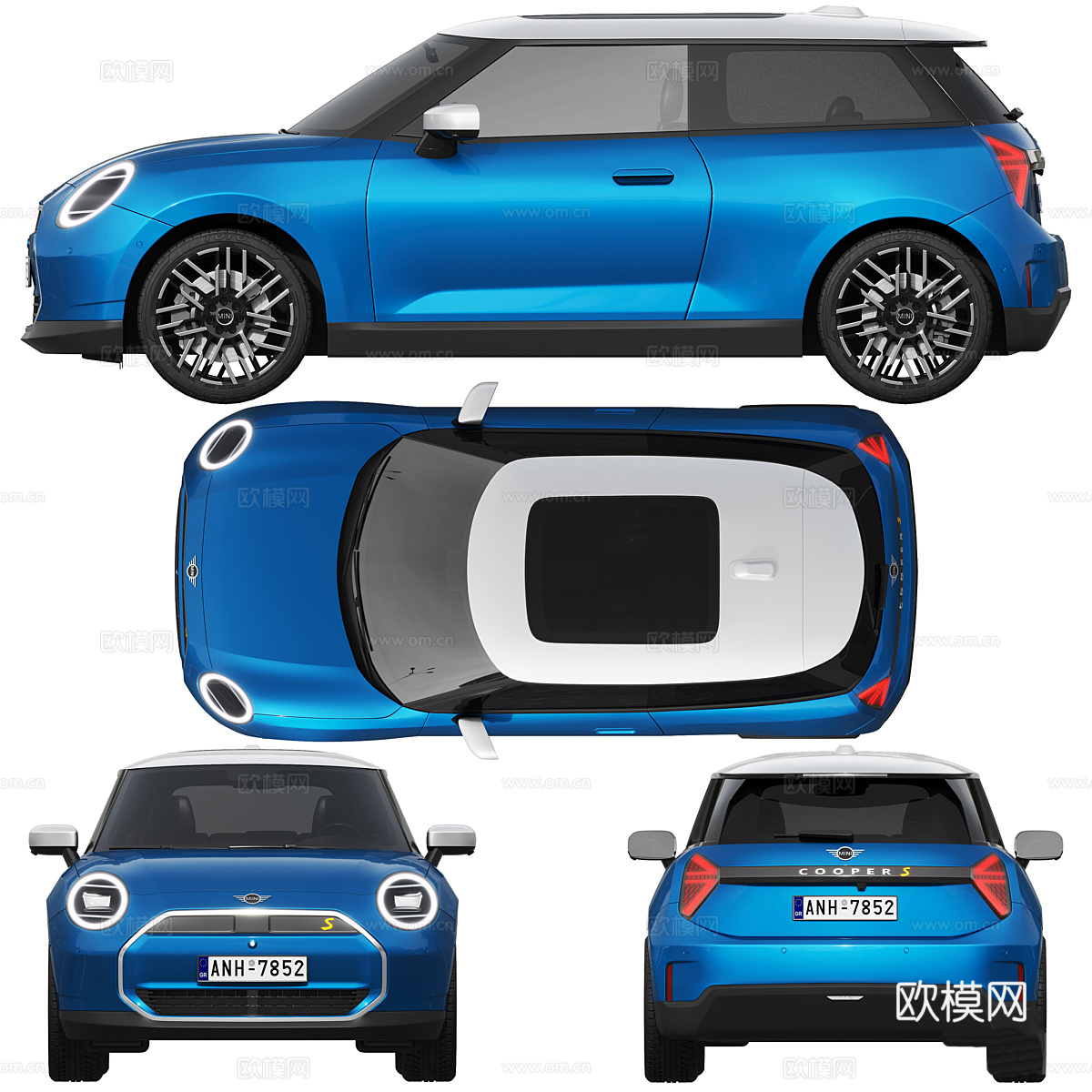 迷你库珀 SE 2024 汽车3d模型
