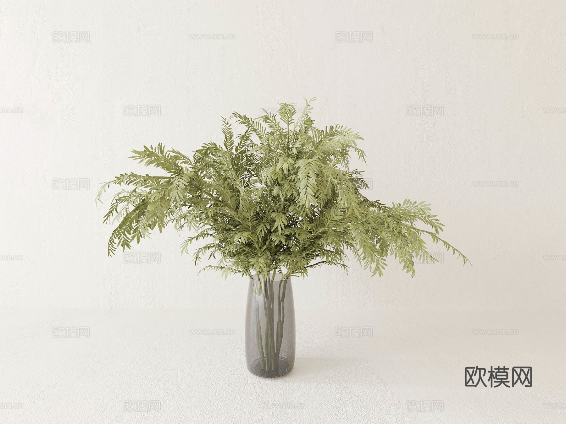 花瓶 花卉 花草 植物3d模型