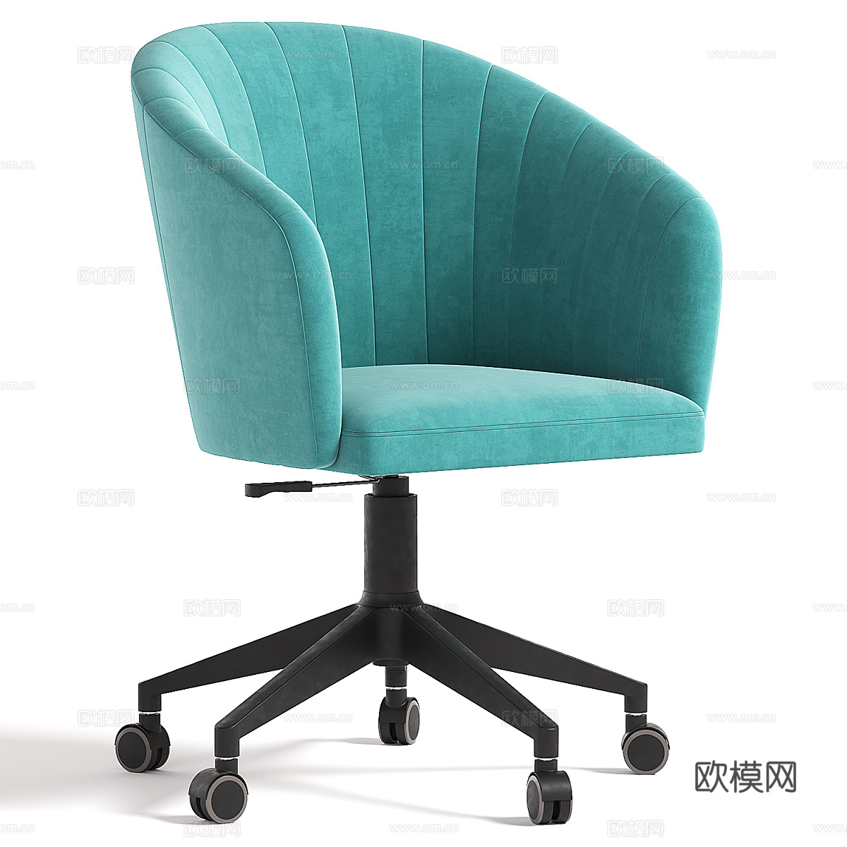 现代意式布艺书椅3d模型3d模型