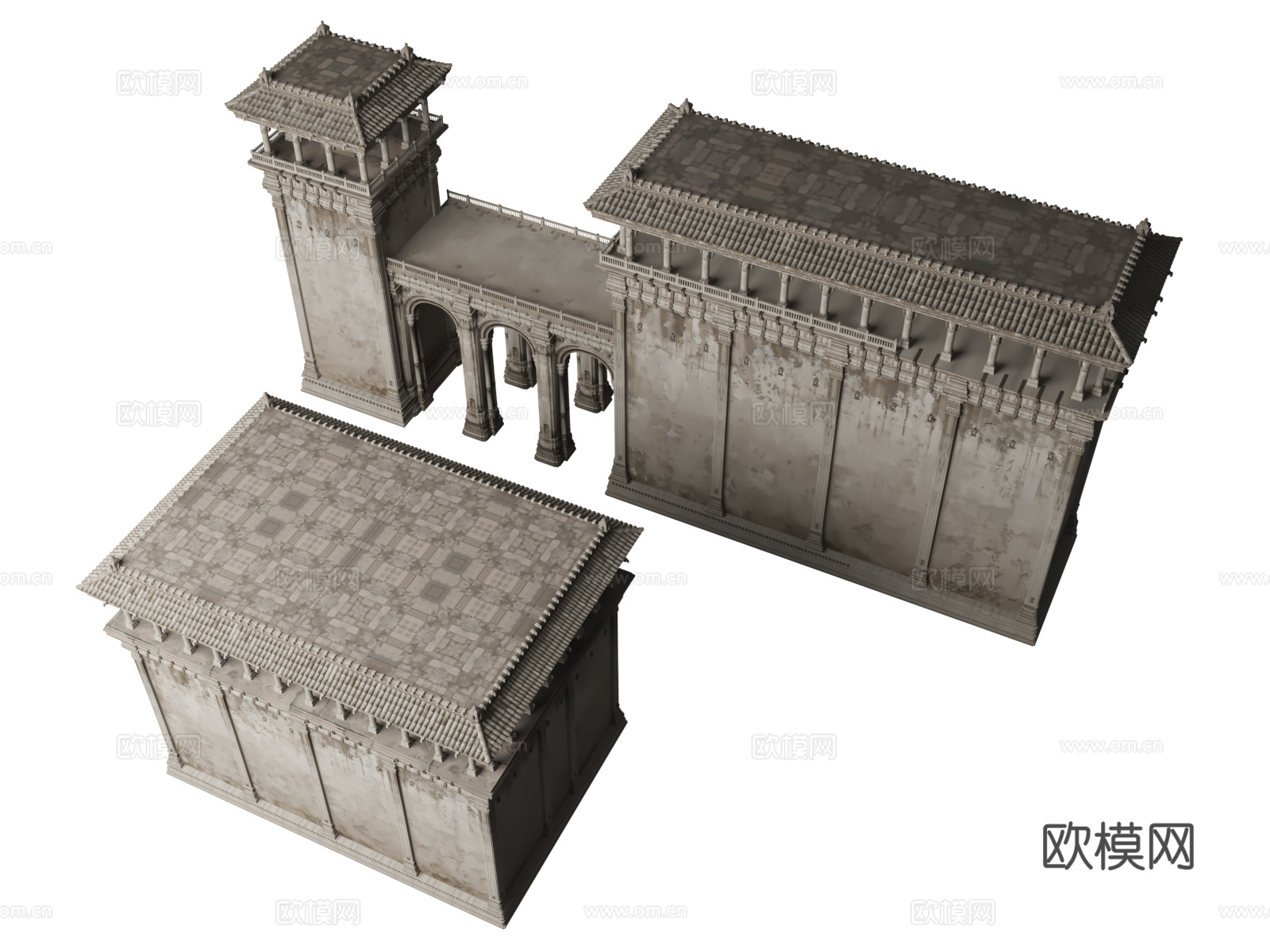 古建筑遗址  罗马建筑  庙宇建筑 欧式 建筑 印度玛雅神庙3d模型