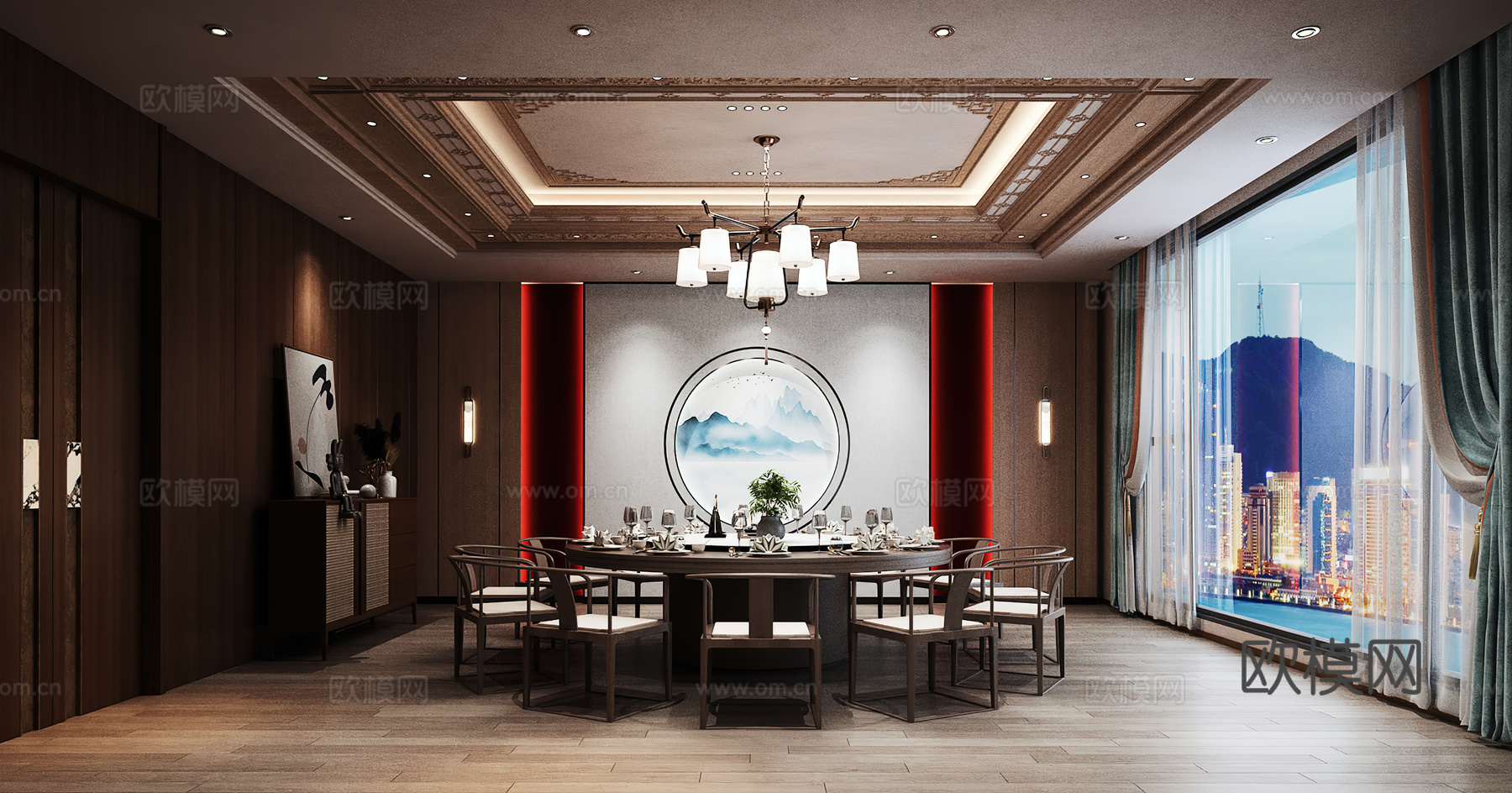 包厢 包间 餐厅包厢 餐饮包间 餐饮包房3d模型