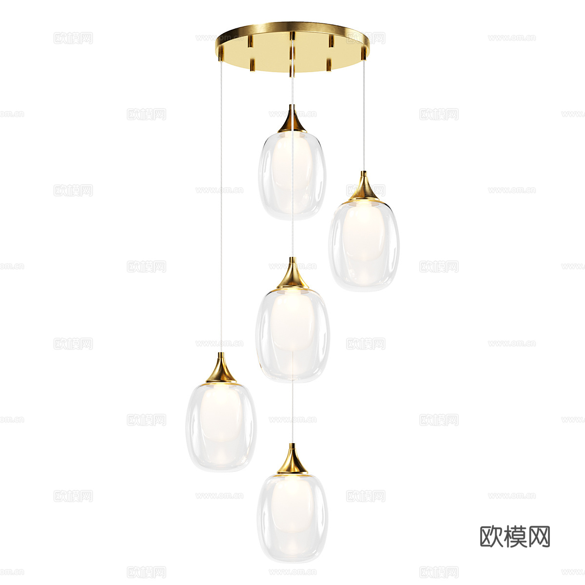 现代简约吊灯 吊灯 简约吊灯 餐厅吊灯 客厅吊灯 轻奢吊灯3d模型