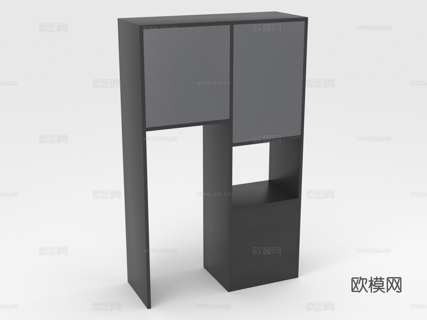储物柜 置物柜 组合柜 抽屉柜 高柜 柜子3d模型