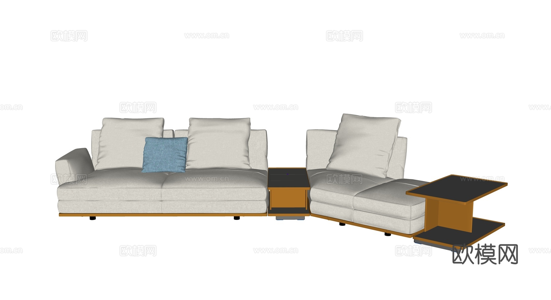 poltrona多人沙发 客厅沙发 沙发组合su模型