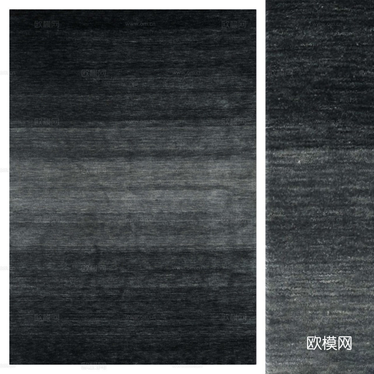 现代意式羊毛布艺地毯3d模型