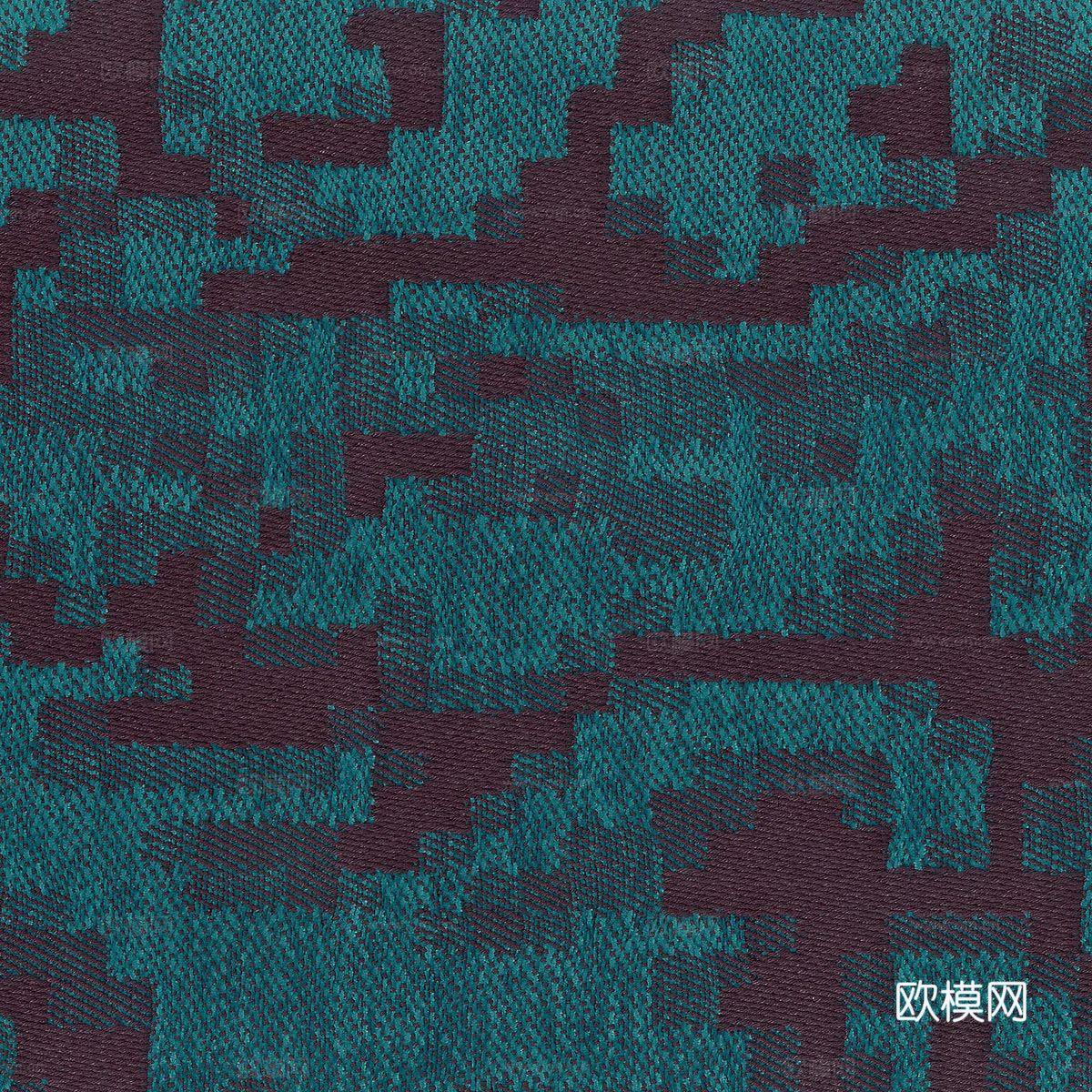 蓝绿色亚麻布