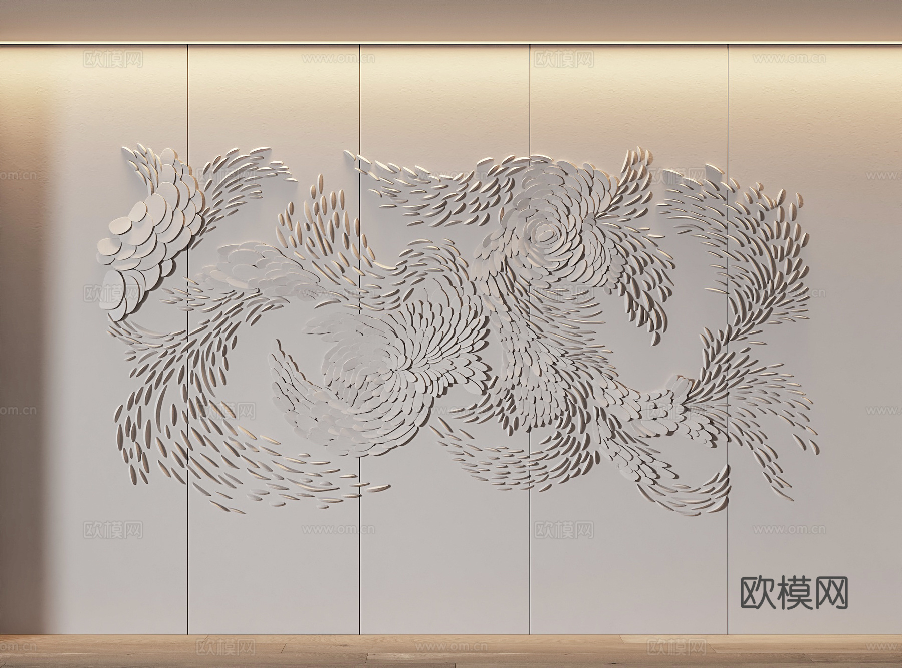 现代皮雕造型背景墙 浮雕背景墙 浮雕装饰墙面 造型墙 装饰背3d模型