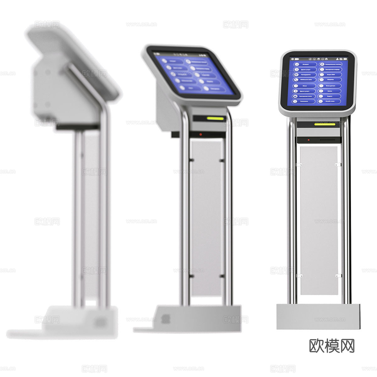 电子终端 监视器 数字面板3d模型