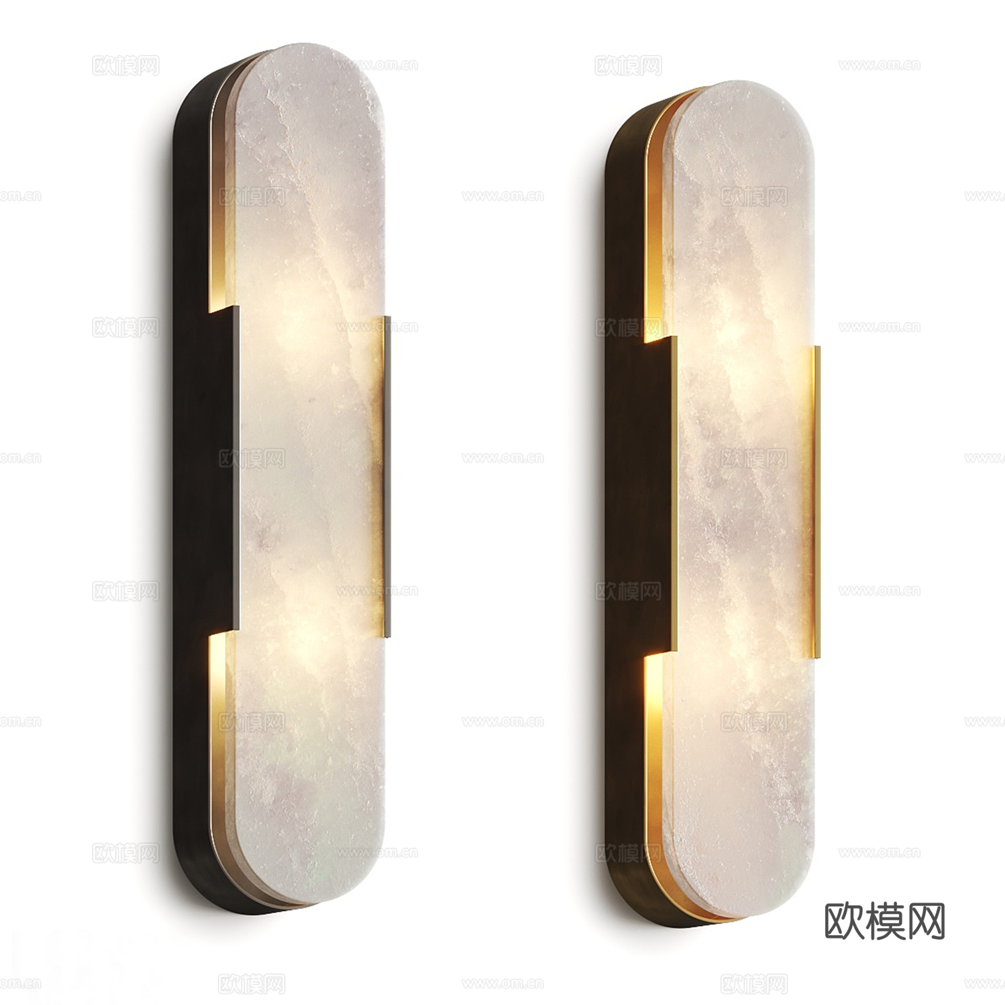 现代轻奢壁灯su模型