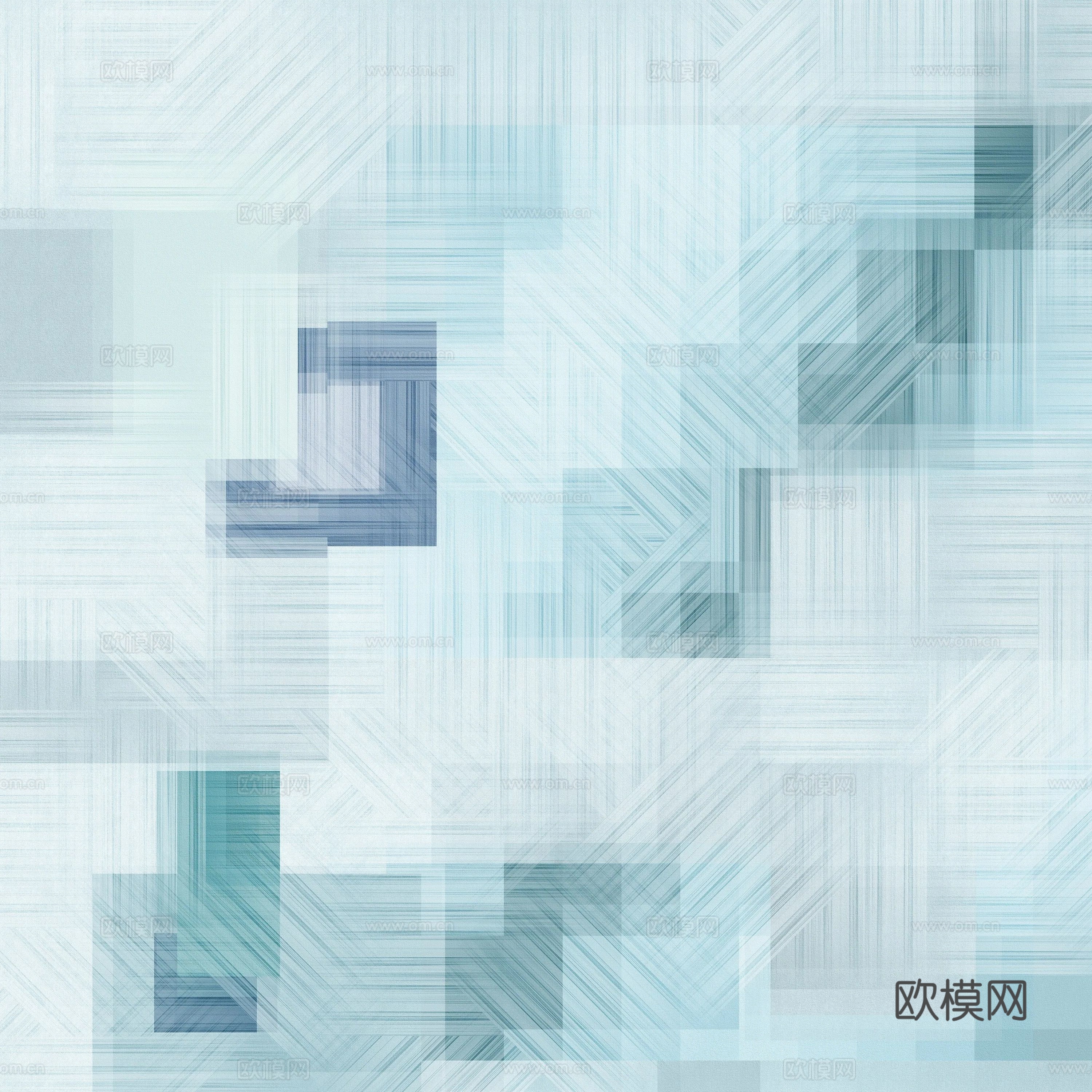 蓝色抽象画