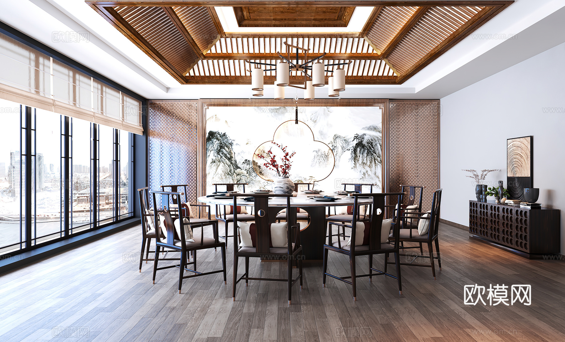 包厢 包间 餐厅包厢 餐饮包间 餐饮包房3d模型