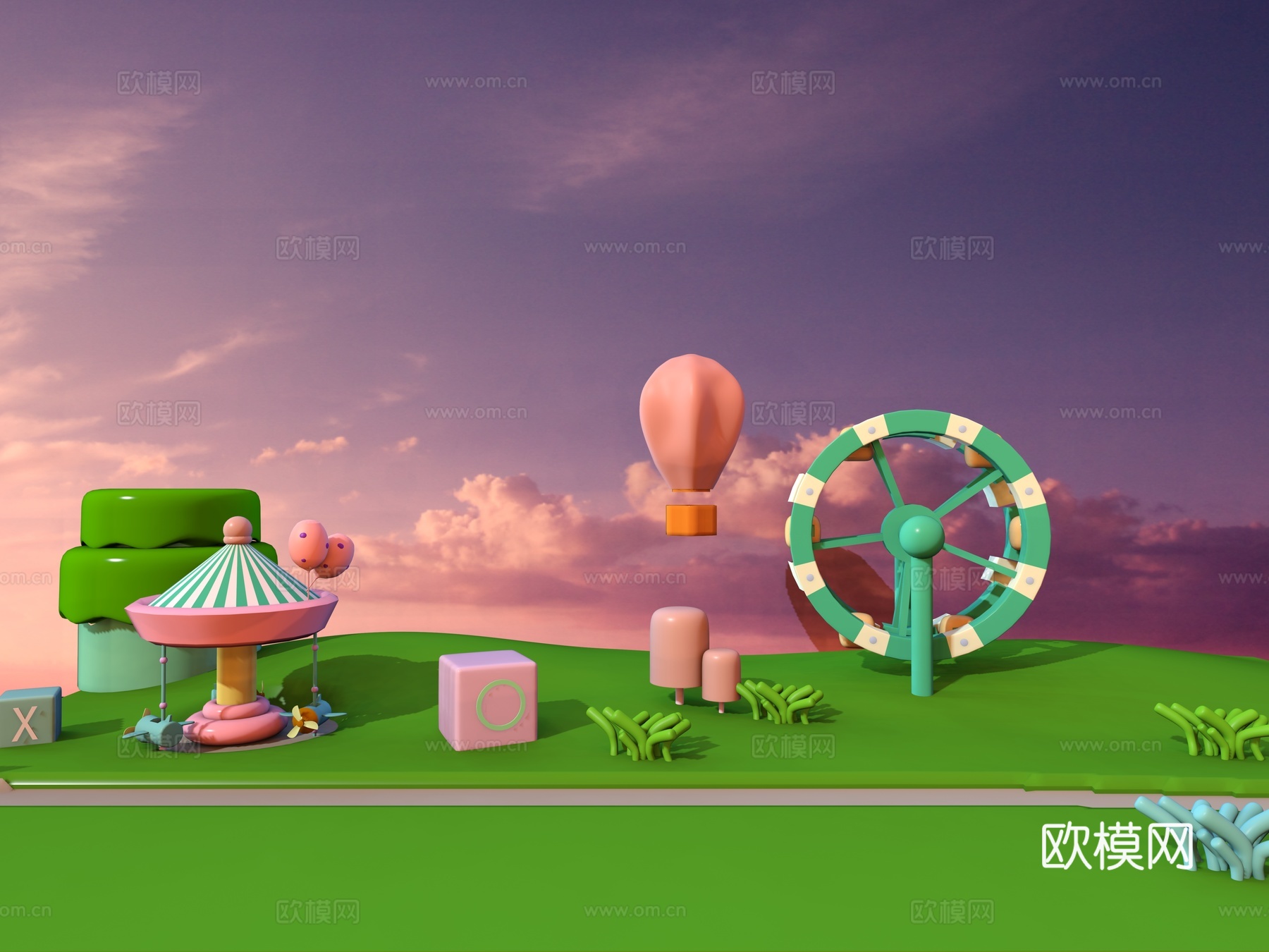 创意场景3d模型