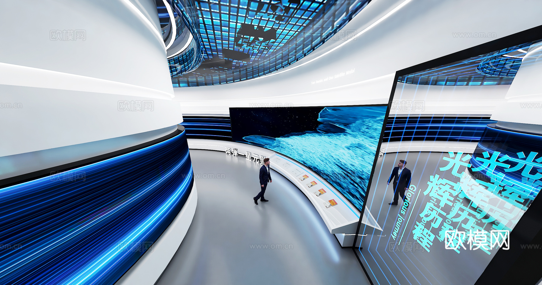 现代科技展厅3d模型