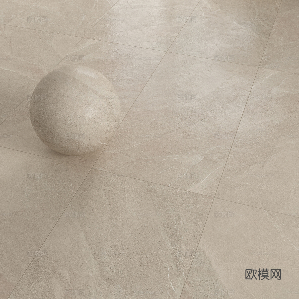 现代意式瓷砖 水泥砖 仿古砖3d模型