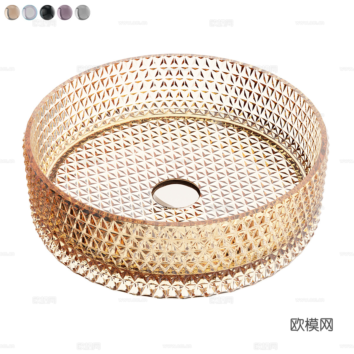 现代简约洗手台盆 台盆 简约台盆 玻璃台盆3d模型