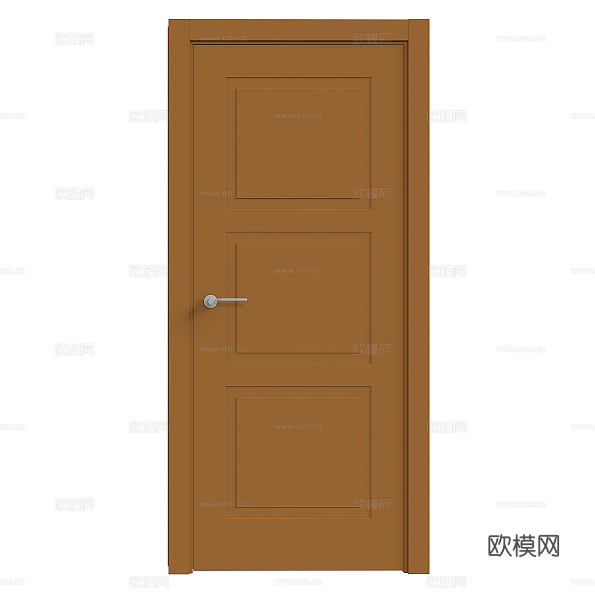现代简约房间门 门 简约门 入户门 单开门3d模型