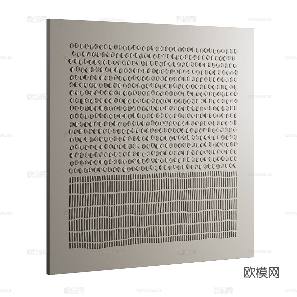 新中式禅意装饰挂画3d模型