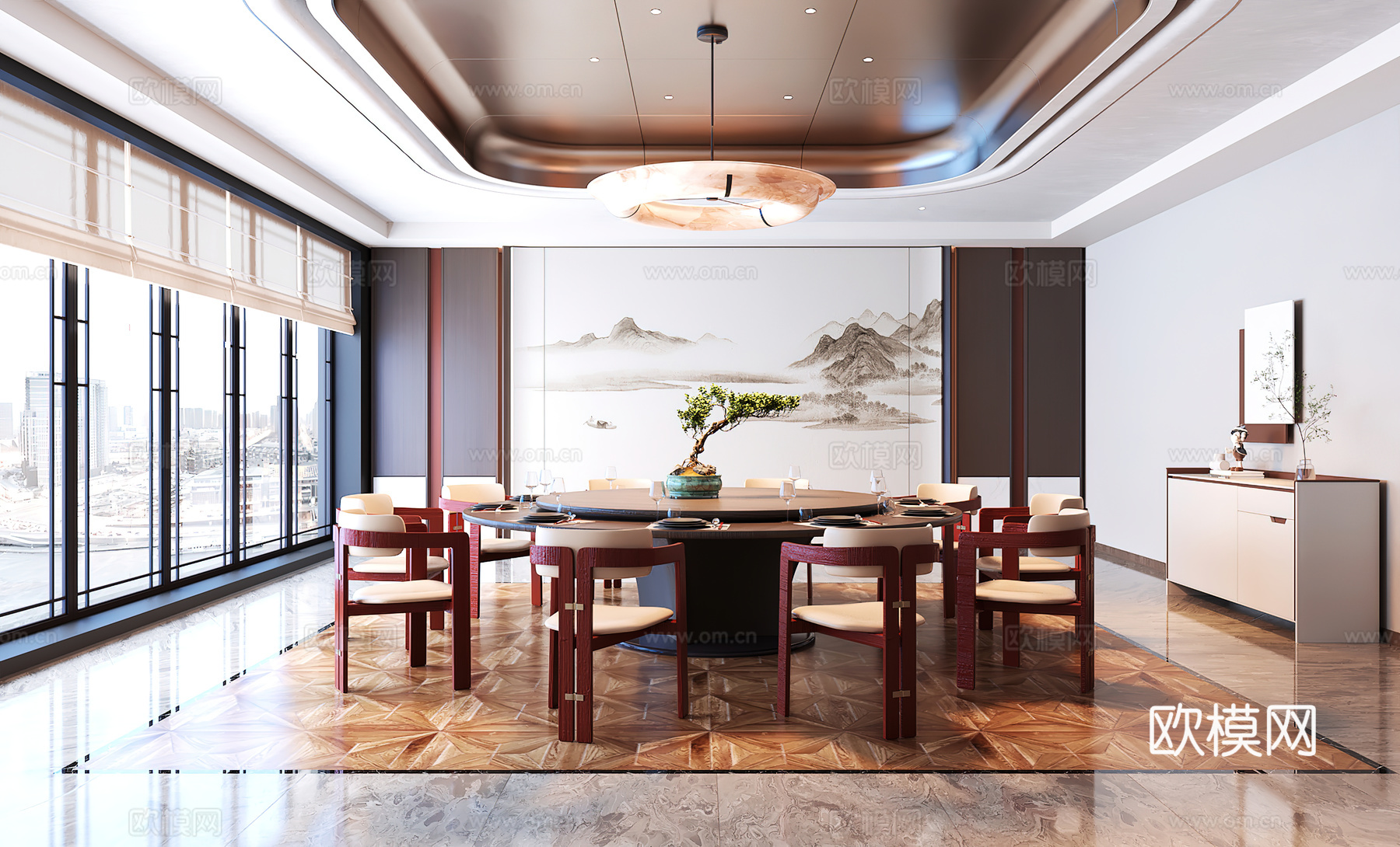 包厢 包间 餐厅包厢 餐饮包间 餐饮包房3d模型