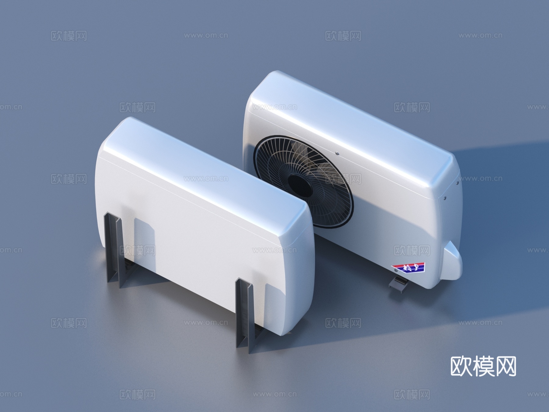 空调 外机 外挂3d模型