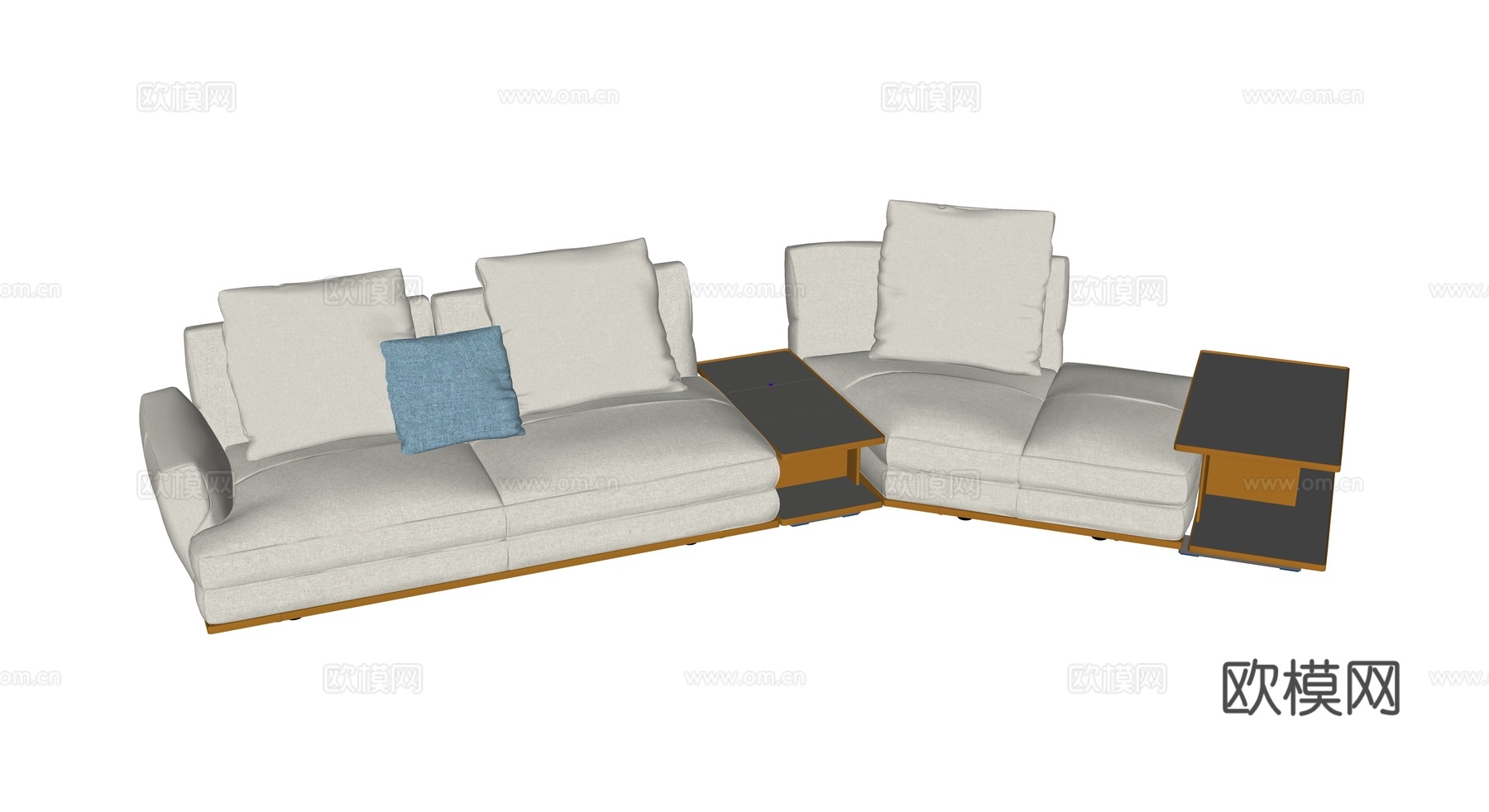poltrona多人沙发 客厅沙发 沙发组合su模型