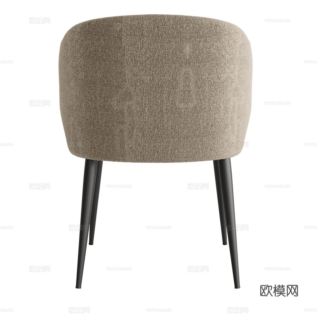 现代意式布艺椅子3d模型
