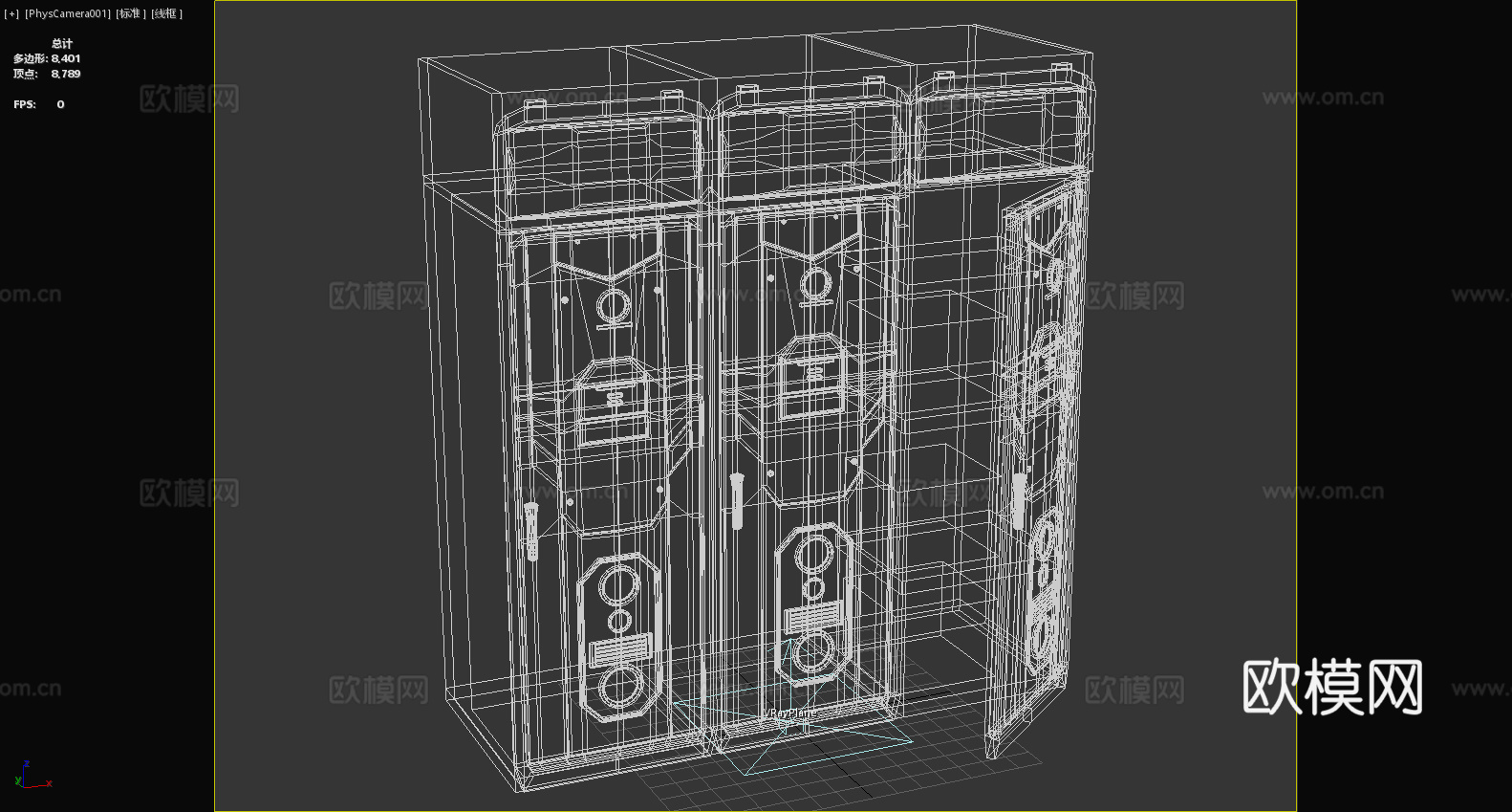 服务器柜 机柜 数据中心机柜 储物柜 柜子3d模型