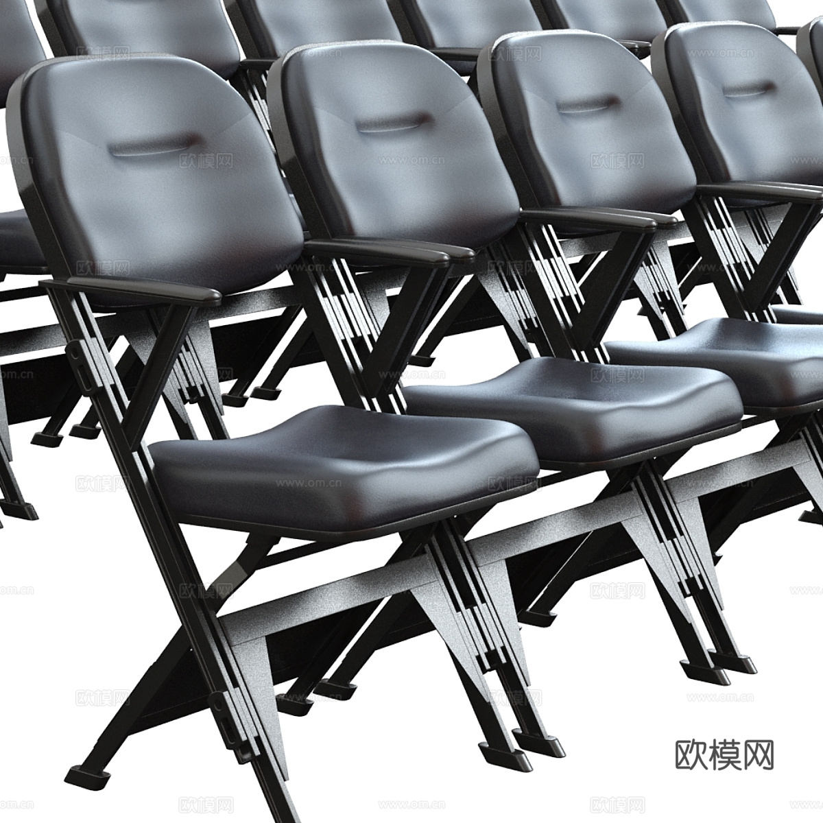 现代意式活动折叠椅3d模型