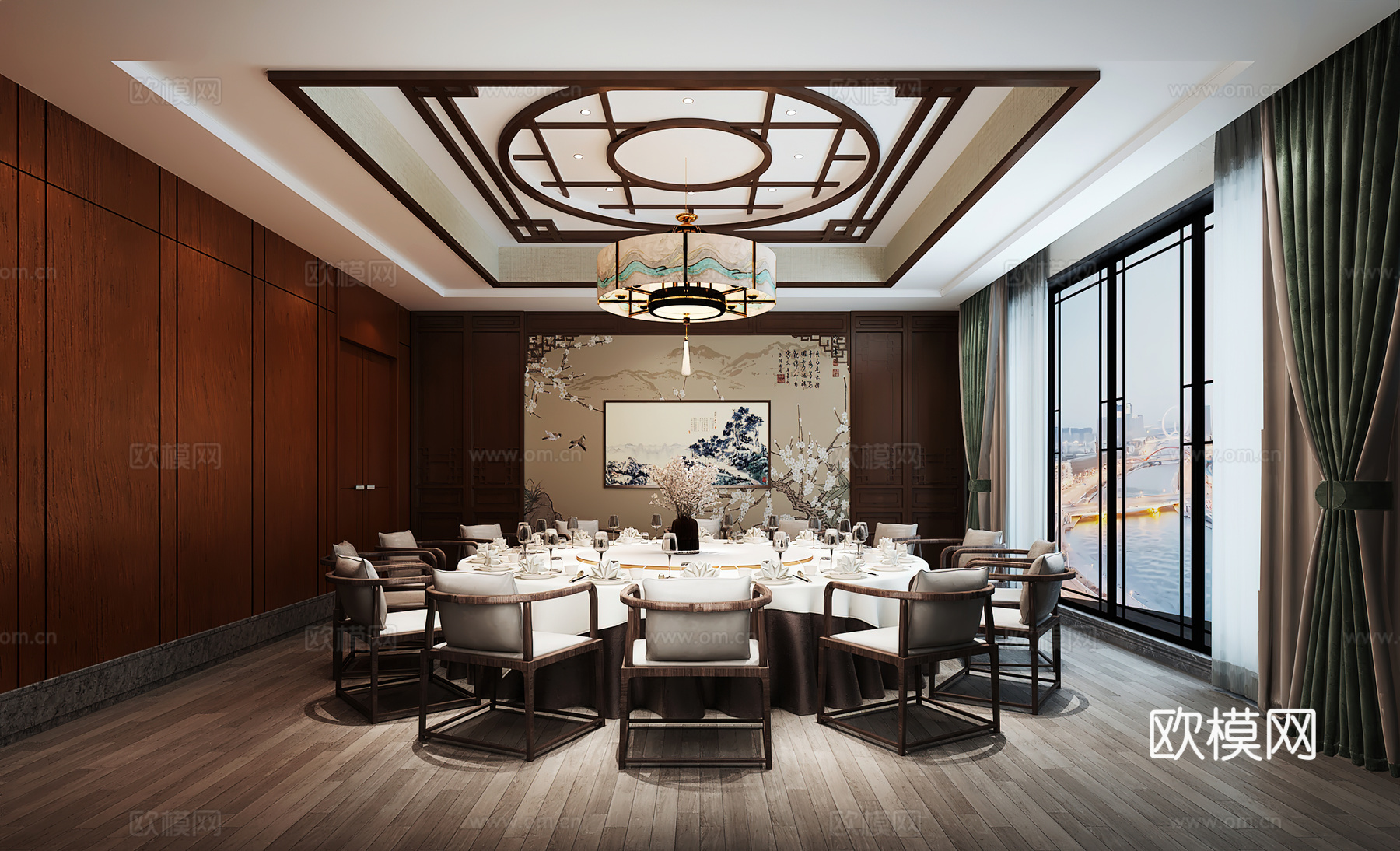 包厢 包间 餐厅包厢 餐饮包间 餐饮包房3d模型