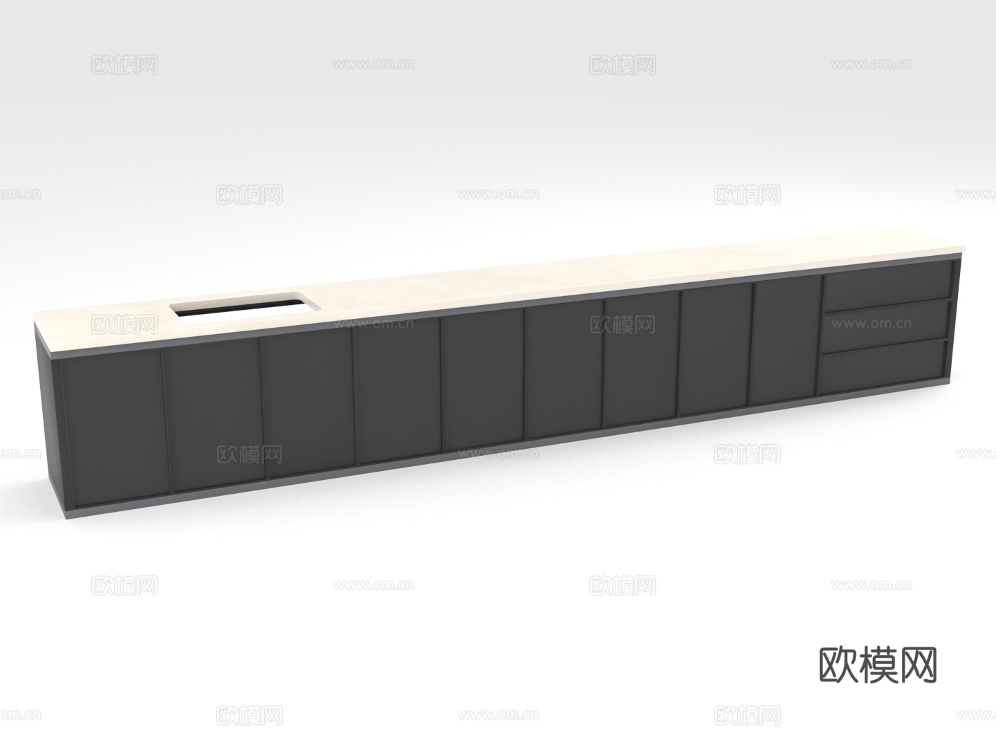 置物柜 储物柜 抽屉柜 电视柜 餐边柜 柜子3d模型